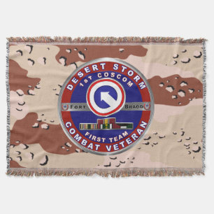 1:a kårens supportkommando Desert Storm Veteran Filt