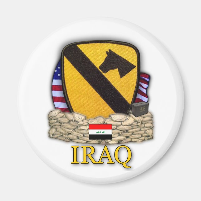 1:a kavalleridivisionen luft cav flygresenärer magnet (Framsidan)