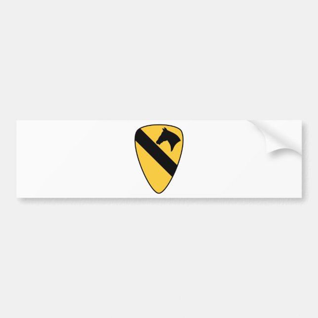 1:a kavalleridivisionen Patch Patriotic Bildekal (Framsidan)