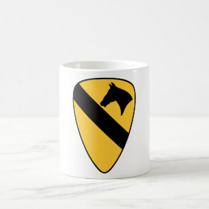 1:a kavalleridivisionen Patch Patriotic Kaffemugg