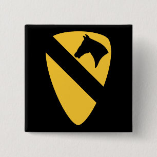 1:a kavalleridivisionen Patch Patriotic Knapp