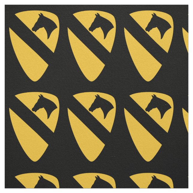 1:a kavalleridivisionen Patch Patriotic Tyg (Provkarta)