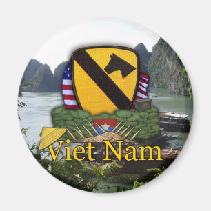 1:a kavalleridivisionen vietnam veterans krig-vete magnet