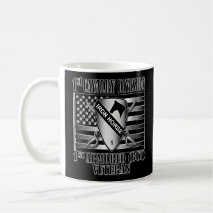 1:a kavallerienheten 1:a Armored Bct Veteran Back Kaffemugg