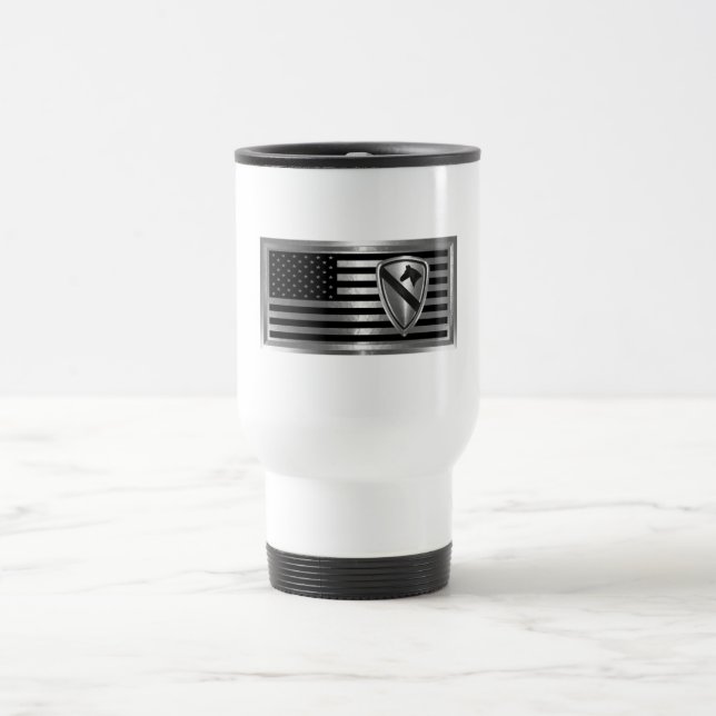 1:a kavallerienheten Anpassad Flagga Resemugg (Center)