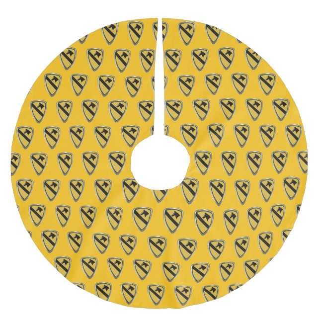 1:a kavallerienheten julgransmatta borstad polyester (Framsidan)