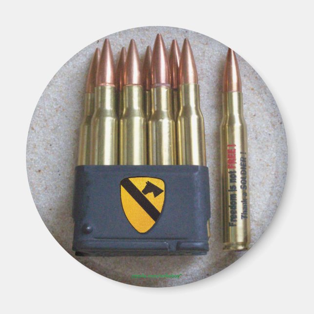 1:a kavalleriområdet fort huva luft cav magnet (Framsidan)