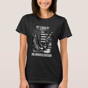 1:a kavalleriregimen 2:a militära beväpnade divisi t shirt
