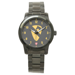 1:a Kavalry Division Black Stainless Steel Armbandsur
