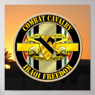 1:a Kavalry Division Cavalry Scout OIF VETERAN Poster