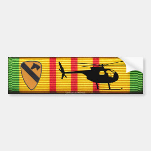 1:a Kavalry-sektion OH-6 Loach VSM Bumper Sticker Bildekal