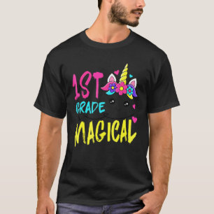 1:a klass är magisk åter till skolan enhörning t shirt