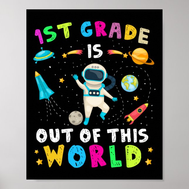 1:a Klass är ur denna världsastronaut tillbaka til Poster (Framsidan)