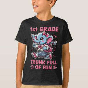 1:a klass bagageutrymme fullt av rolig elefant til t shirt