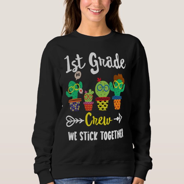 1:a Klass Crew Cactus Team 1:a Klass Lärartorget T Shirt (Framsida)