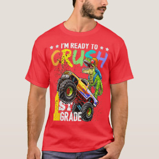 1:a Klass Dinosaur Monster Lastbil Back to school T Shirt