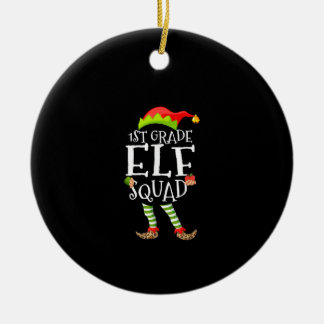 1:a Klass Elf Squad Funny Elementary Teacher Julaf Julgransprydnad Keramik