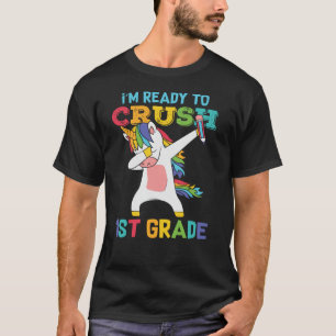 1:a klass enhörning första skoldagen elevpresent t shirt