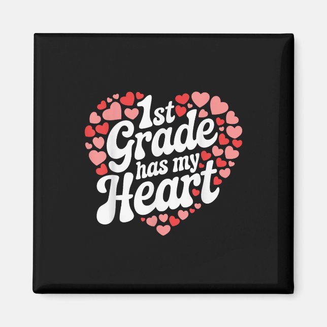 1:a Klass har min hjärtklappande Valentines day-te Magnet (Framsidan)