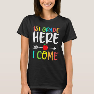 1:a Klass I Kom Lärare Student Kids tillbaka till T Shirt