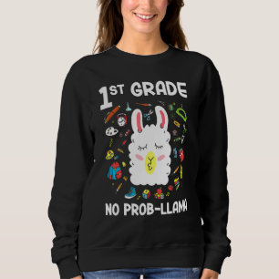 1:a klass Inget Prob Llama Llama Lärare Tillbaka t Shirt