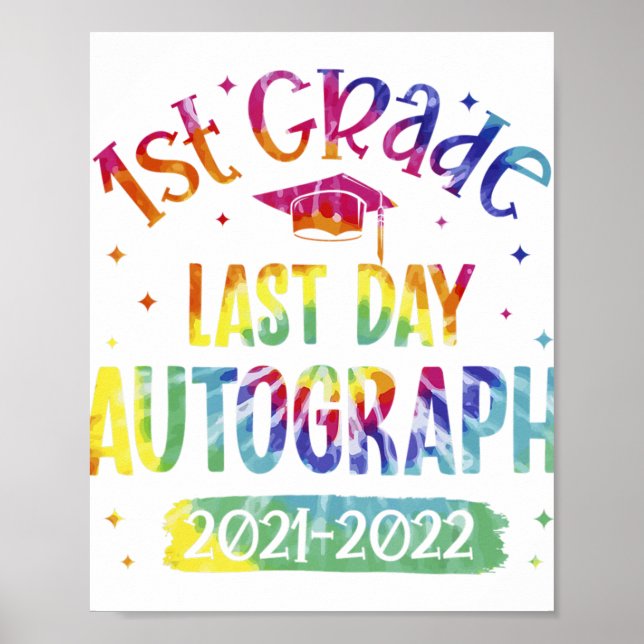 1:a Klass-Klass, förra dagen, autografi 2021-2022  Poster (Framsidan)