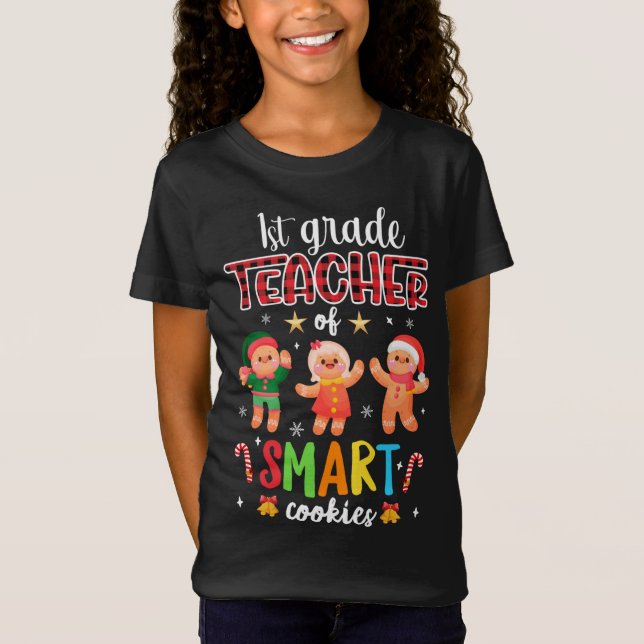 1:a Klass-läraren i Smart Cookies Gingergold Chr T Shirt (Framsida)