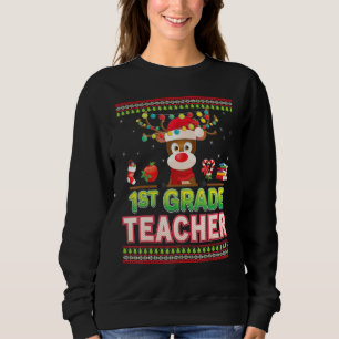1:a Klass-läraren Reindeer Julljus - första gången T Shirt