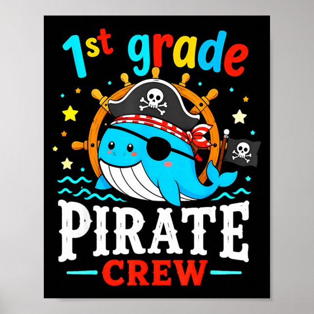 1:a klass piratbesättning val lärare elev poster (Framsidan)