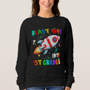 1:a klass Raket Glad Första Skoldagen T Shirt
