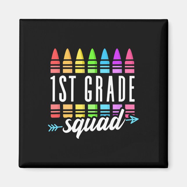 1:a klass-squad Ck till skolan Första klass lärare Magnet (Framsidan)
