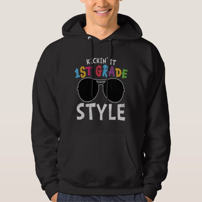 1:a klass stil första dagen på skolan elevpresent hoodie (Framsida)