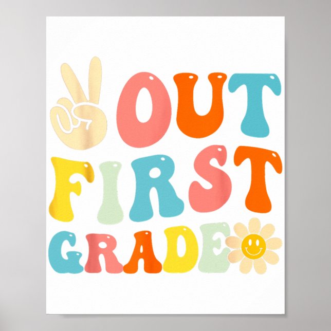 1:a Klass Studenten i förra skoldagen Poster (Framsidan)