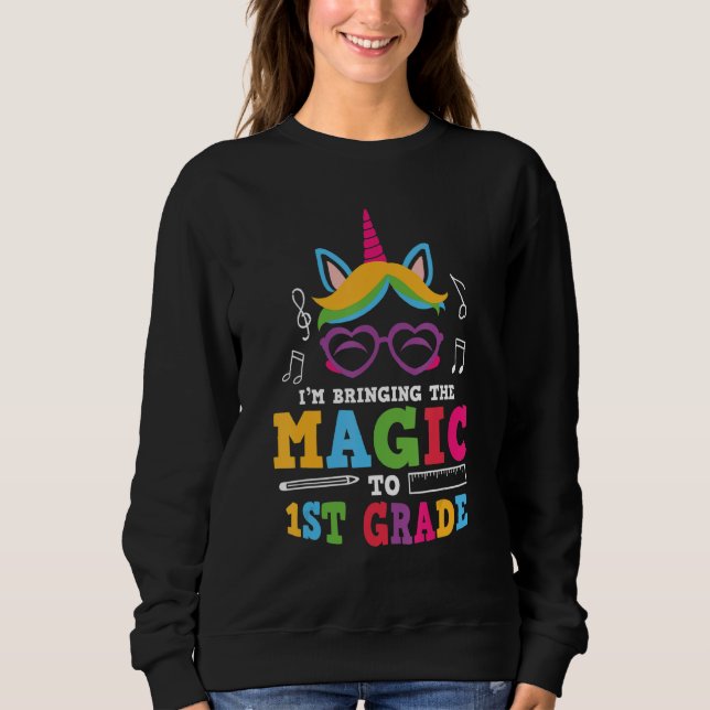 1:a Klass Unicorn Magic 1:a Klass T Shirt (Framsida)