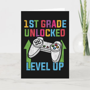 1:a klass Upplåst Gamer Tillbaka till skolan TV-Sp Kort