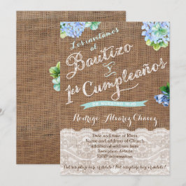 1:a kumplet y Bautizo, invitaciones niño Inbjudningar