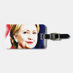 1:a kvinnans president Hillary Clinton 2016 Bagagebricka