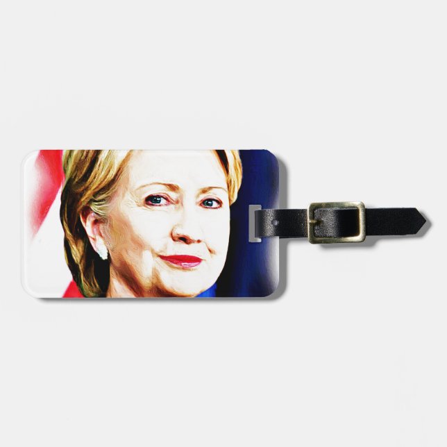 1:a kvinnans president Hillary Clinton 2016 Bagagebricka (Horisontell Framsida)