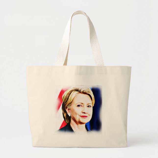 1:a kvinnans president Hillary Clinton 2016 Jumbo Tygkasse (Framsidan)