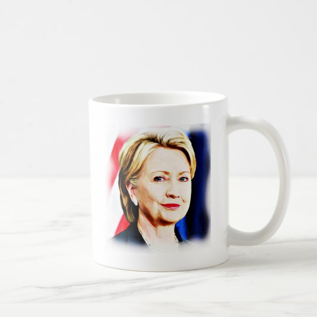 1:a kvinnans president Hillary Clinton 2016 Kaffemugg (Höger)