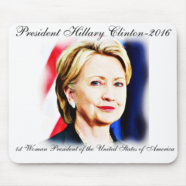 1:a kvinnans president Hillary Clinton 2016 Musmatta (Framsidan)