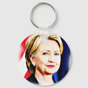 1:a kvinnans president Hillary Clinton 2016 Nyckelring