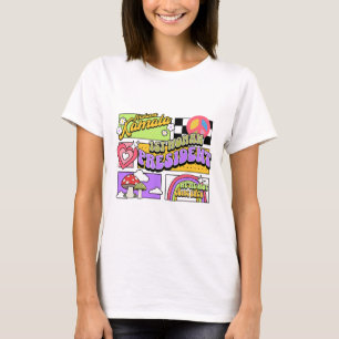 1:a kvinnans president Kamala Harris Preppy Aesthe T Shirt