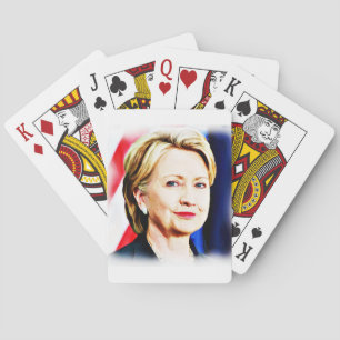 1:a kvinnliga presidenten Hillary Clinton 2016_ Spel Kort