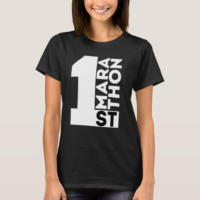 1:a Marathon First Marathon T Shirt (Framsida)