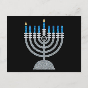 1:a nattens Hannukah Gnist Postkort Vykort