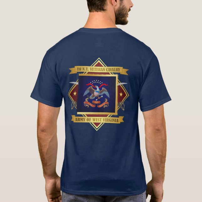 1:a New York Veteran Cavalry T-shirt (Baksida)
