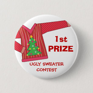 1:a priset Ugly Sweaters Helgdag Button Knapp
