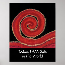 1:a roten Chakra #1- I dag är jag Säker i världen Poster