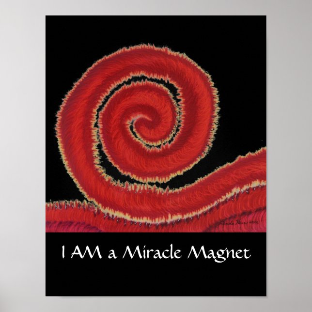 1:a roten Chakra #1- Jag är ett Miracle Magnet Poster (Framsidan)